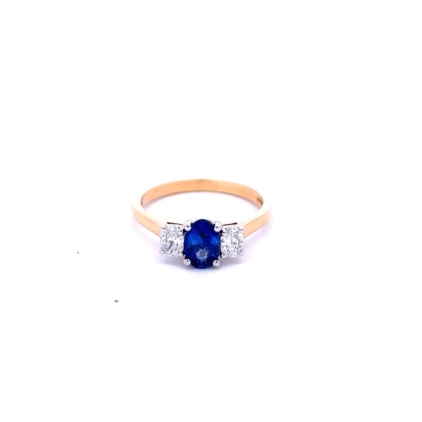18ct Yellow Gold Sapphire and Diamond Ring