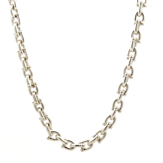 Sterling Silver Solid Horseshoe Chain 19"