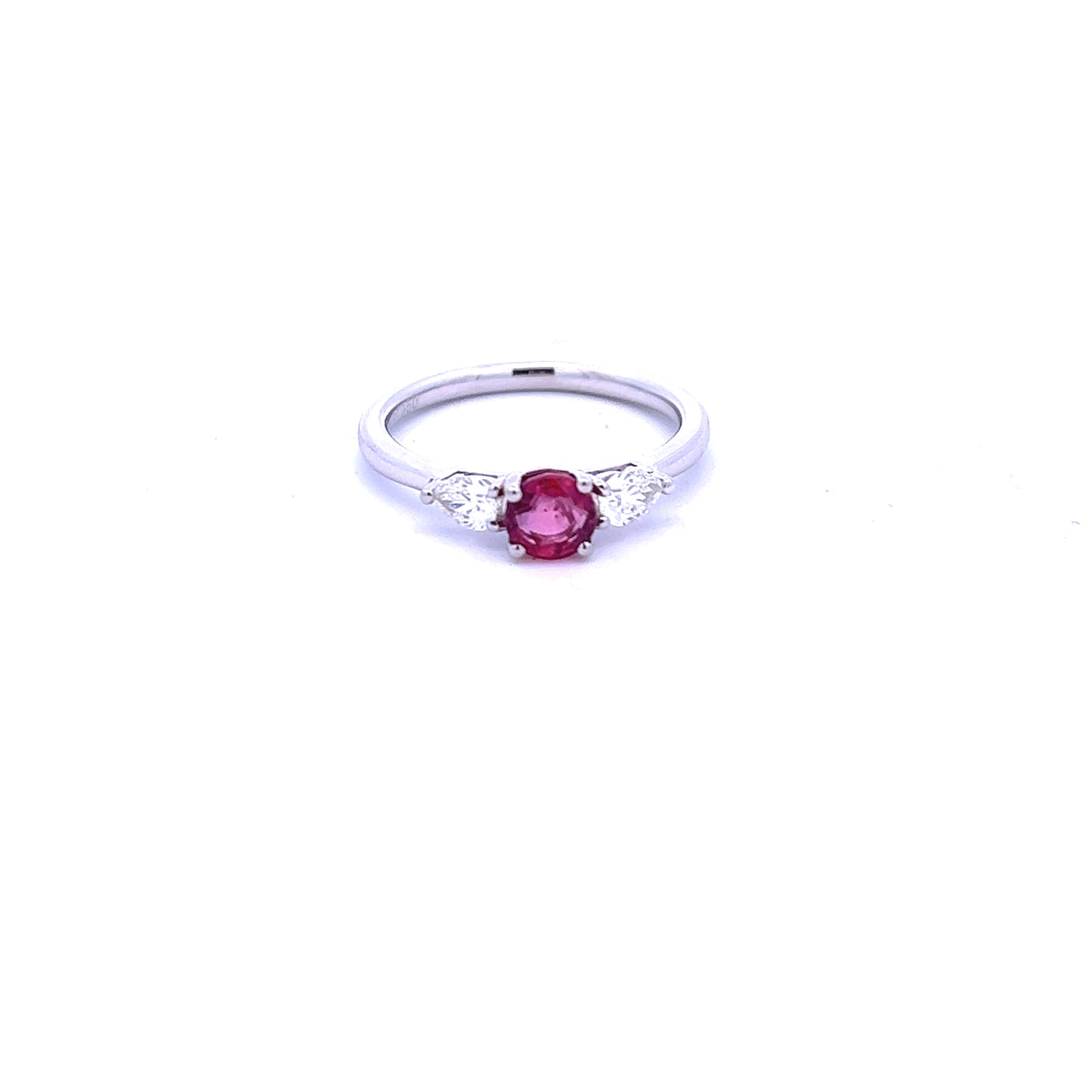 Platinum Ruby and Diamond Ring