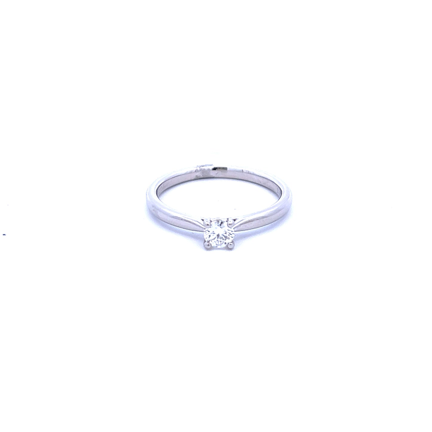 Platinum 0.20ct Brilliant Cut Diamond Ring