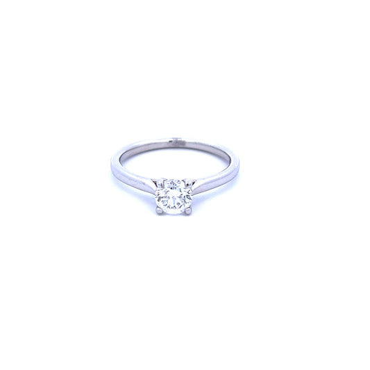 Platinum 0.70ct Brilliant Cut Diamond Ring