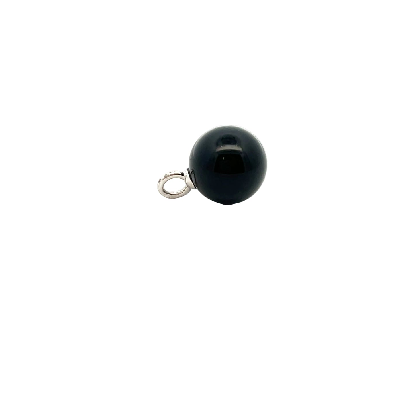18ct White Gold Onyx Sphere Pendant