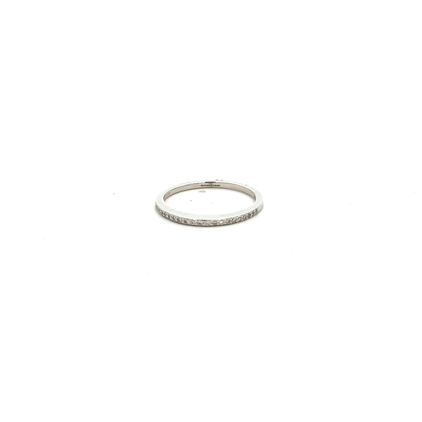 18ct White Gold 0.10ct 21 Brilliant Cut Diamond Graduated Ring