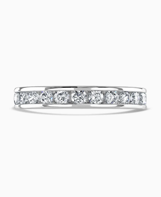 18ct White Gold 0.50ct Diamond Ring Size N