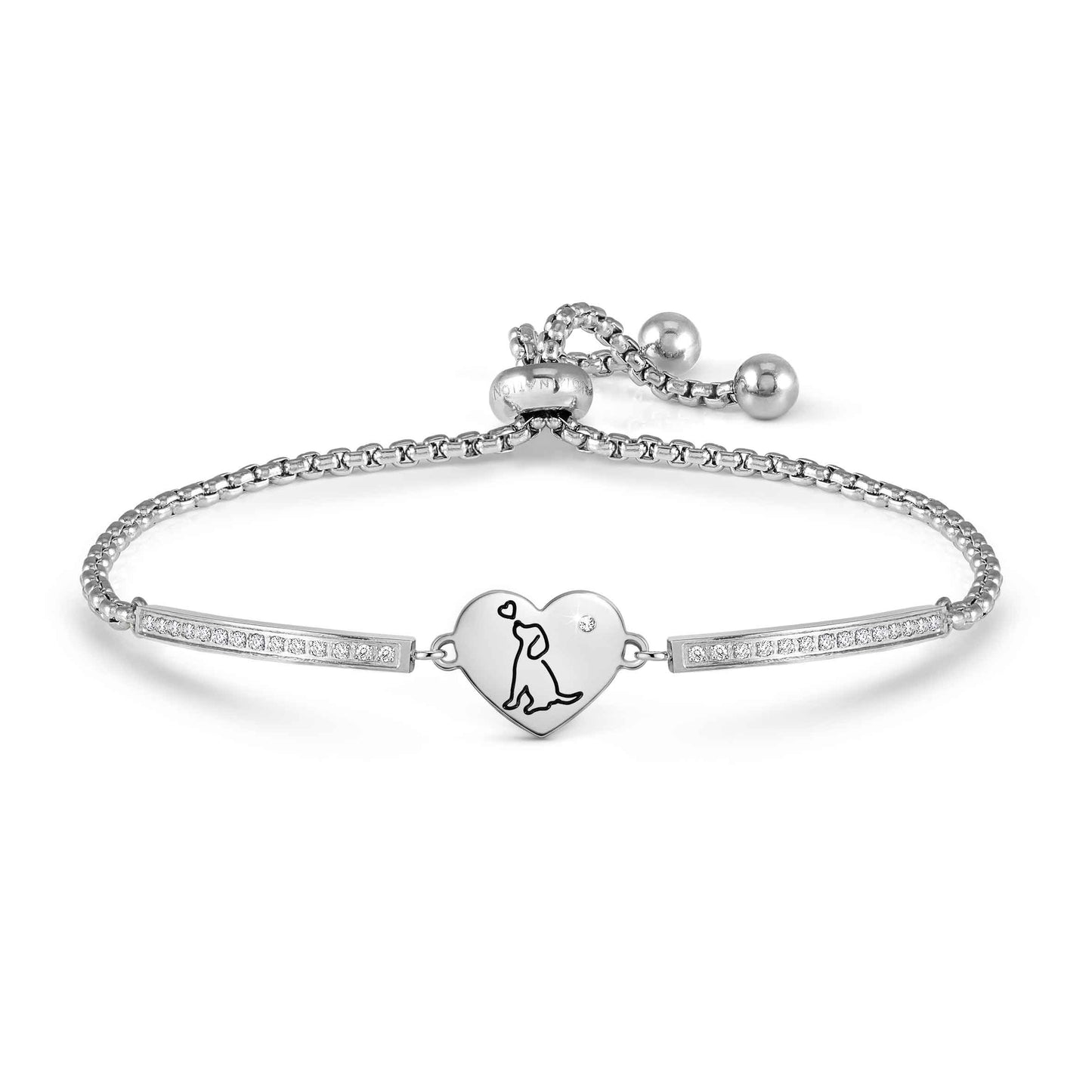 Nomination Milleluci Stainless Steel Dog and Heart Bracelet 028016/079