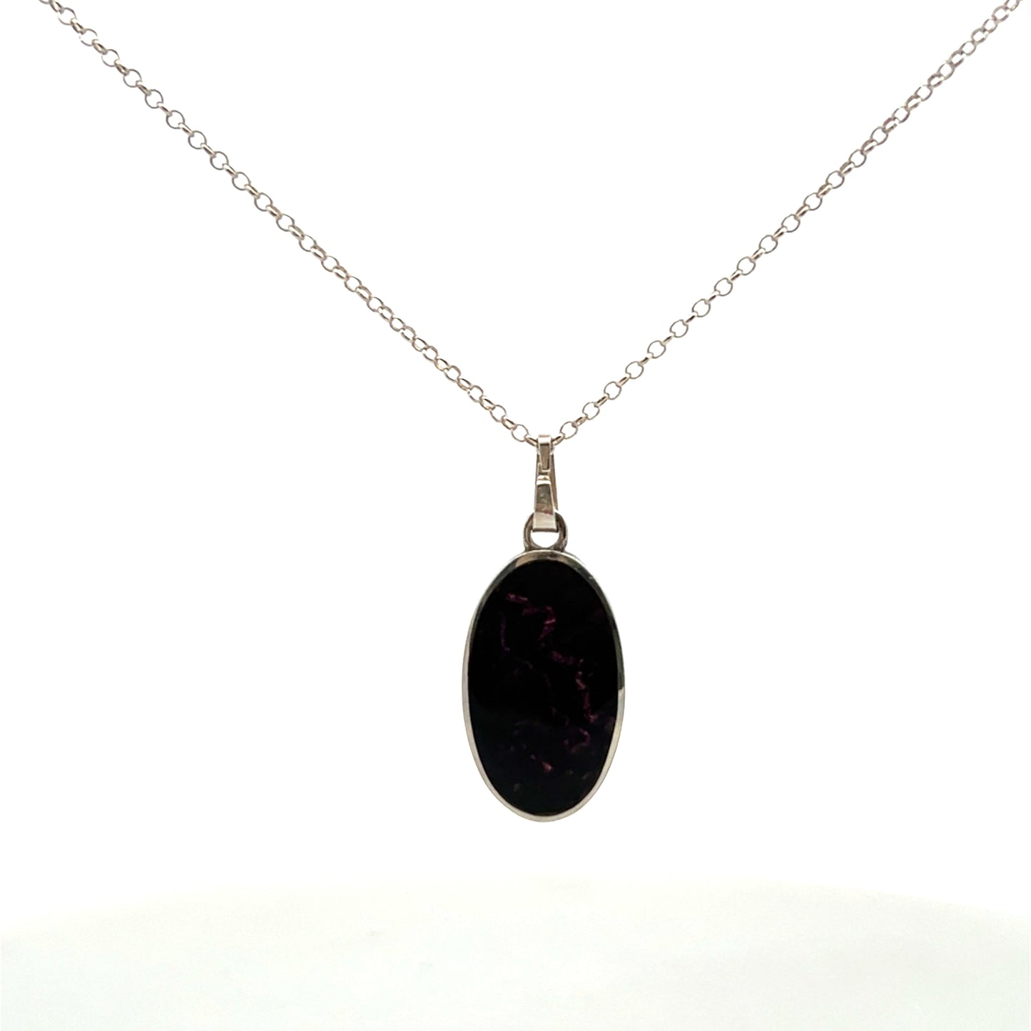Pre-Owned Oval Derbyshire Blue John Necklace