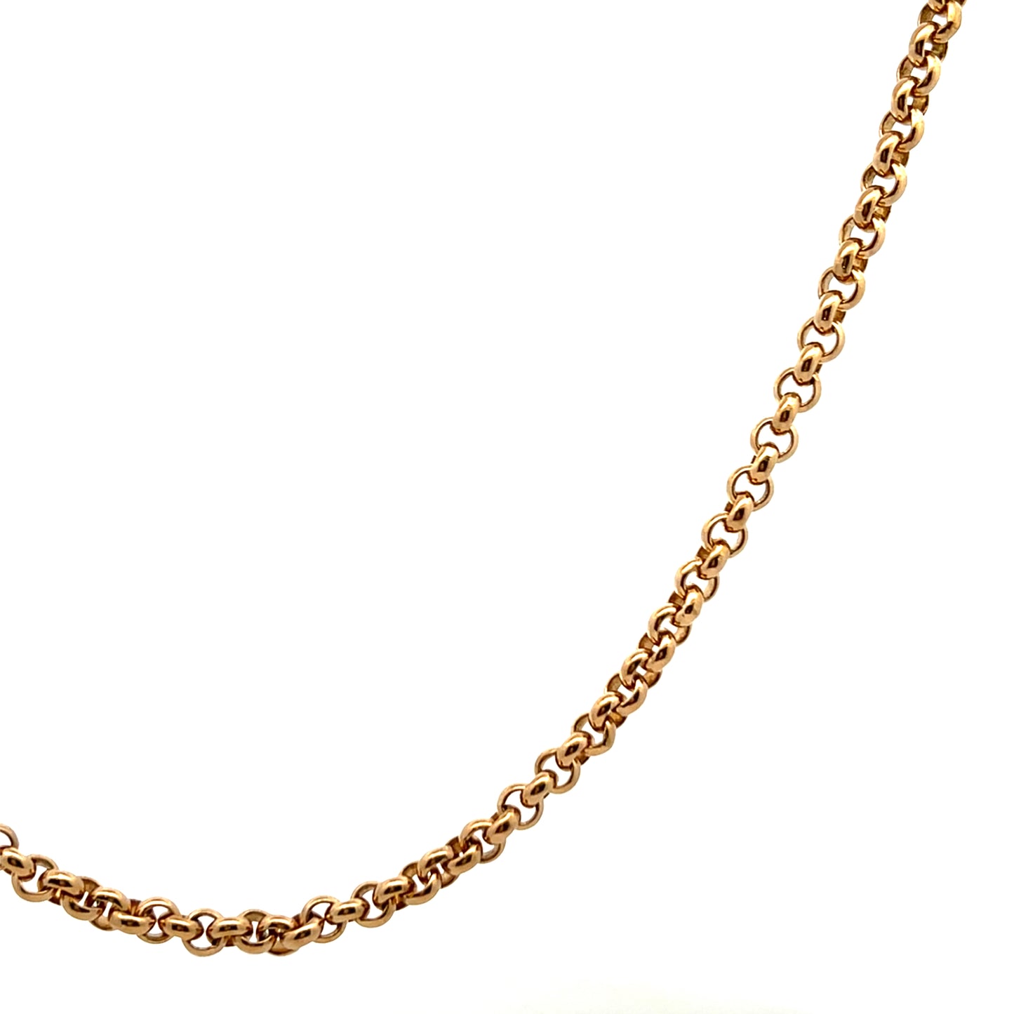 Pre-Owned 9ct Yellow Gold 22" Round Belcher Chain