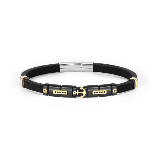 Nomination City Bracelet Steel with Yellow Gold Anchor 028817/004