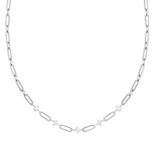 Nomination Chains of Style Stainless Steel and Cubic Zirconia Necklace 029401/001