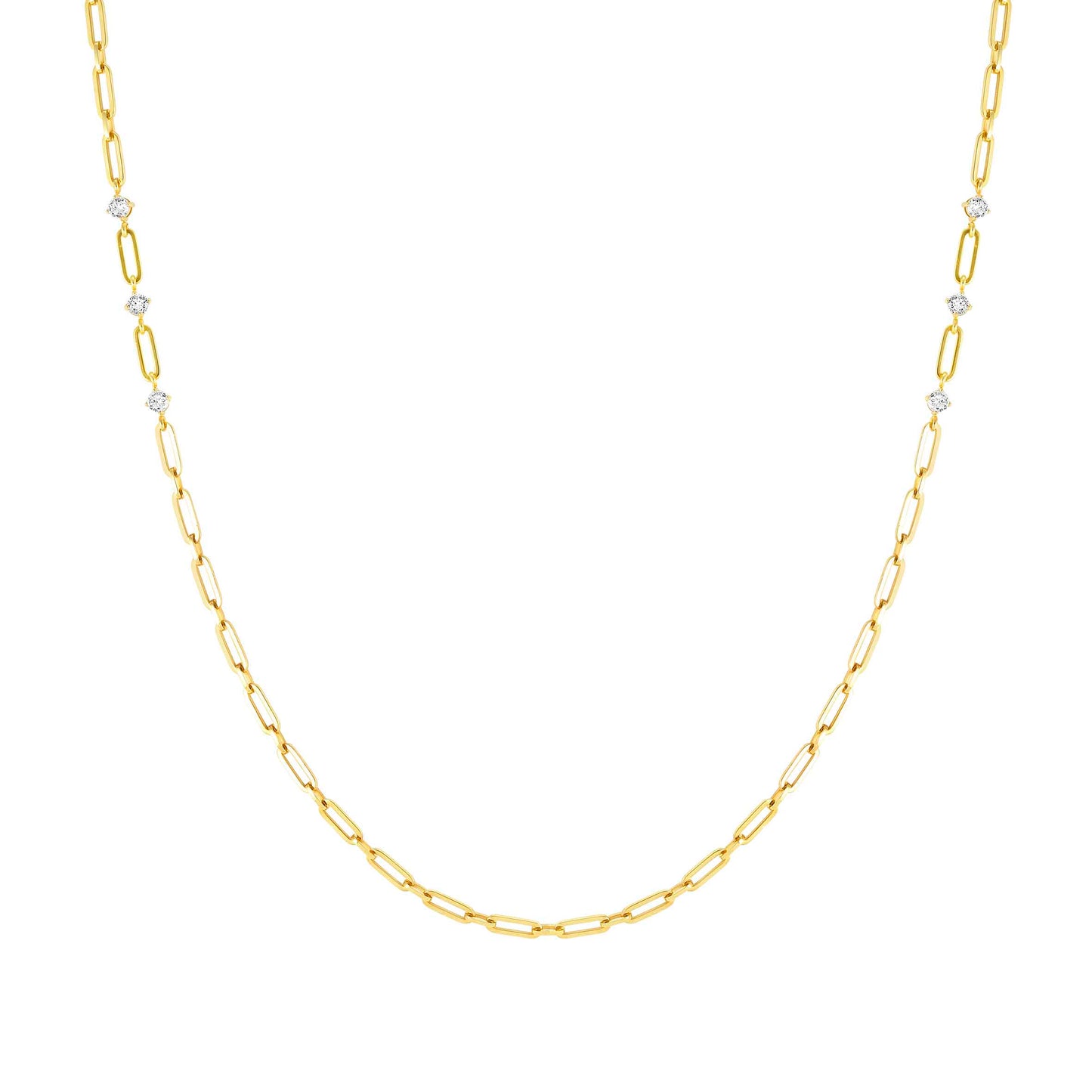 Nomination Chains Of Style Long Necklace Gold Plated Stainless Steel with Cubic Zirconia 029402/012
