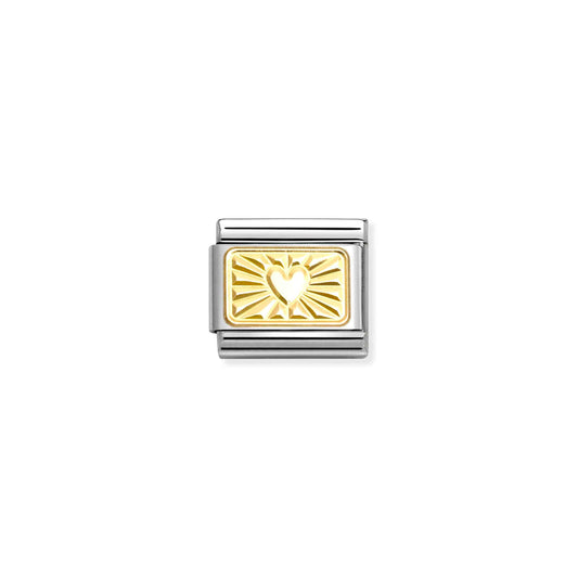 Nomination Composable Classic Gold Sunray Heart 030121/58