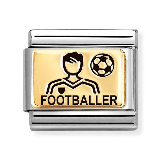 Nomination Classic Yellow Gold Male Footballer 030166/47