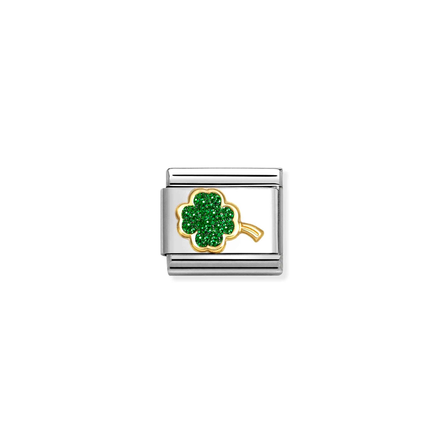 Nomination Composable Classic Green Glitter Clover 030220/18