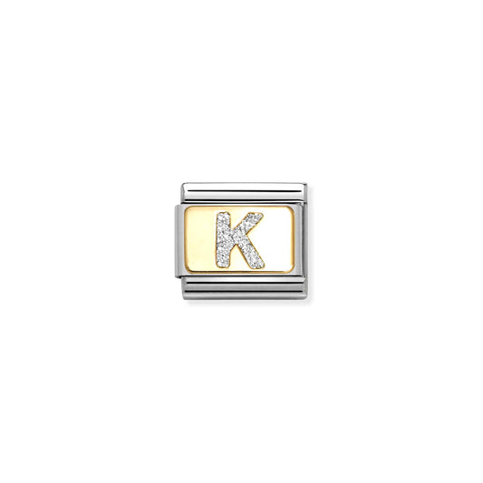 Nomination Composable Classic Glitter Initial K 030291/11