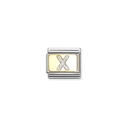 Nomination Composable Classic Glitter Initial X 030291/24