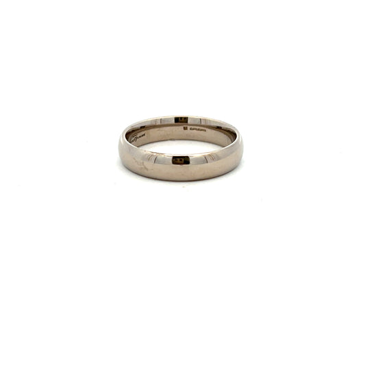 18ct White Gold 5mm Luxury Size U Ring