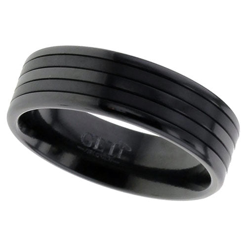 Geti Titanium, Zirconium Polished and Satin Ring