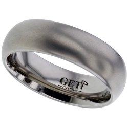 Geti Titanium 7mm Satin Finish Ring