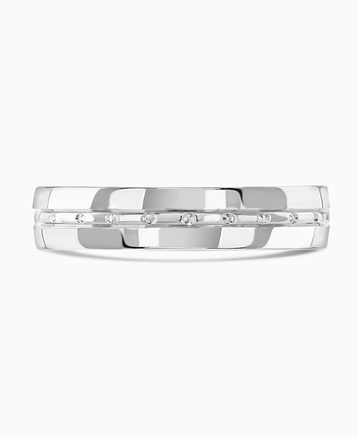 Palladium Star Centre Ring Size O