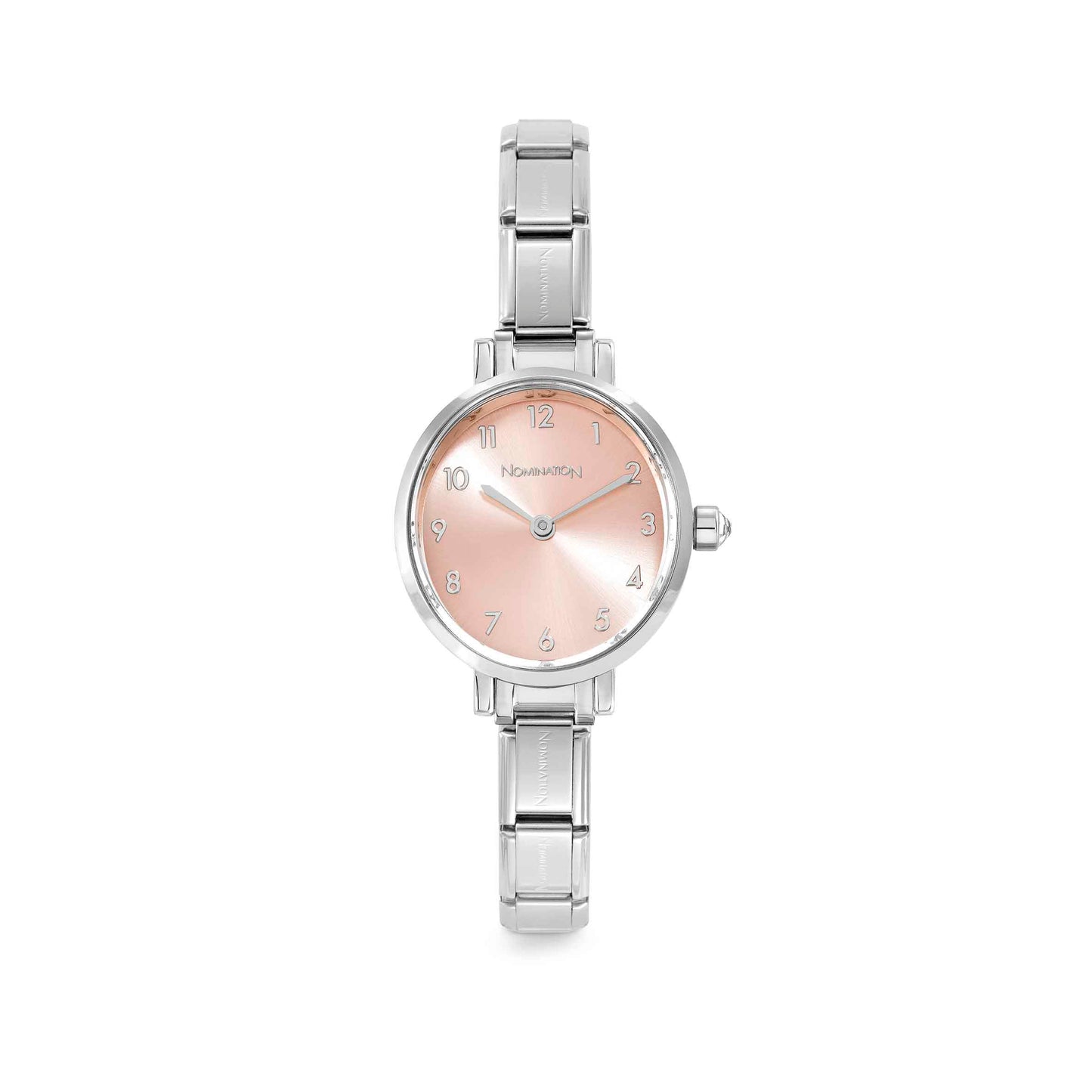 Nomination Time Composable Paris Oval Pink Dial Watch 076038/014