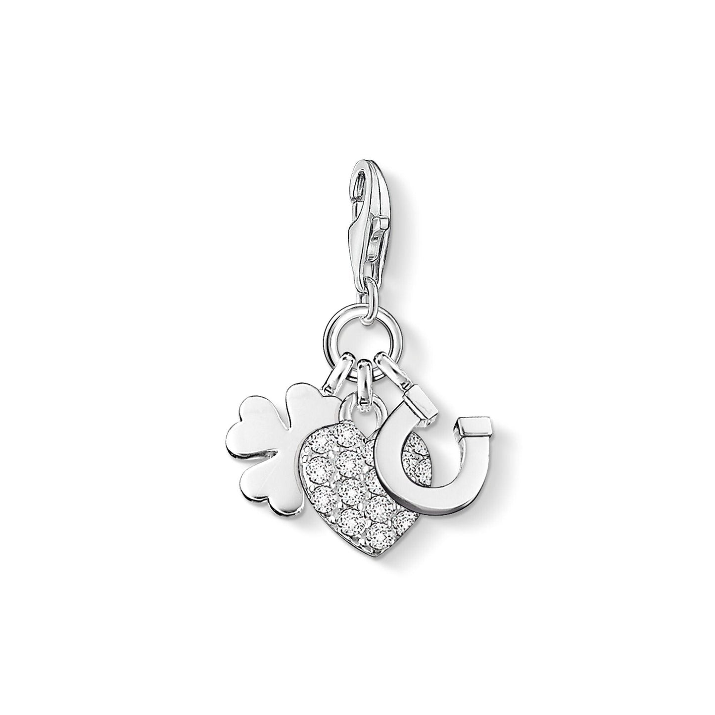 Thomas Sabo Sterling Silver Cubic Zirconia Lucky Charm 0870-051-14