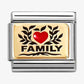Nomination Classic Gold Family Red Heart 030289/07