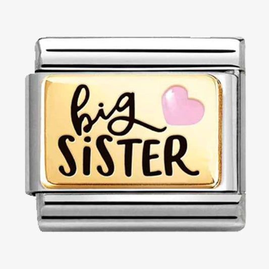 Nomination Classic Gold Big Sister Charm 030289/05