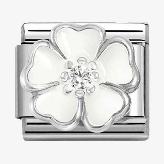 Nomination Classic White Peach Blossom & Cubic Zirconia 330321/15