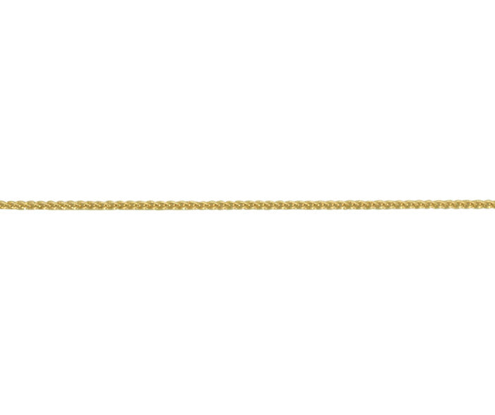 9ct Yellow Gold Mini Round Spiga Chain 16"