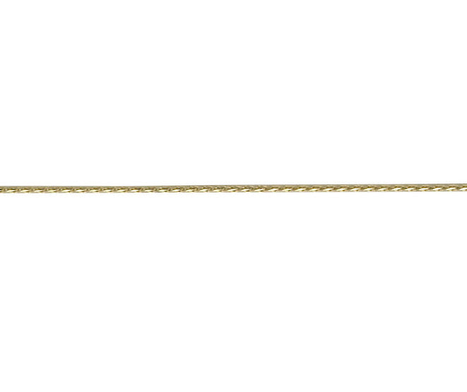 9ct Yellow Gold Round Filed Spiga Chain 18"