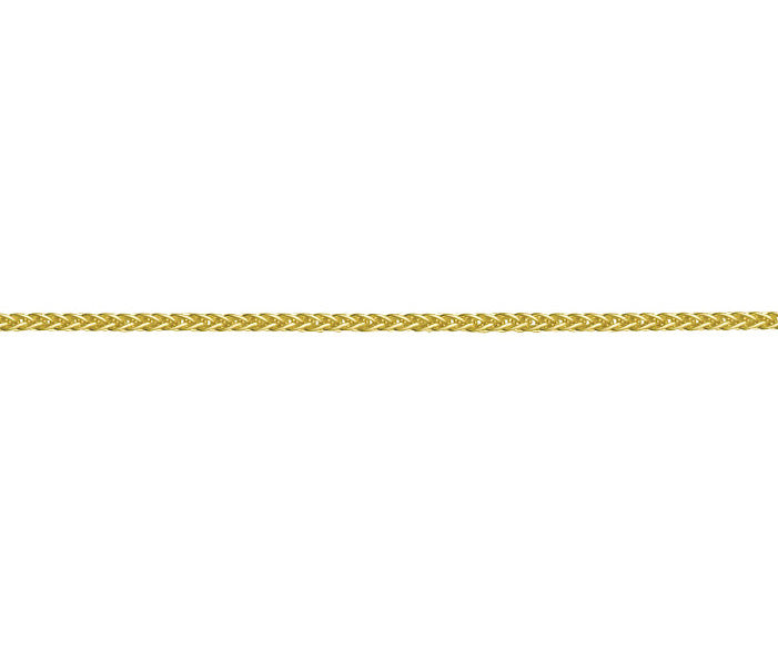 9ct Yellow Gold Round Spiga Chain 18"