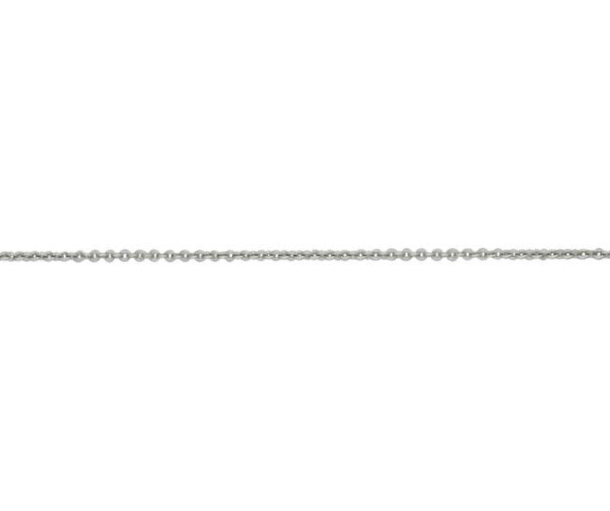 9ct White Gold Round Trace Chain 20"