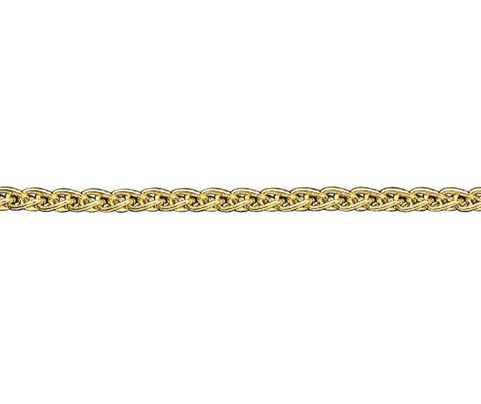 9ct Yellow Gold Spiga Chain 20"
