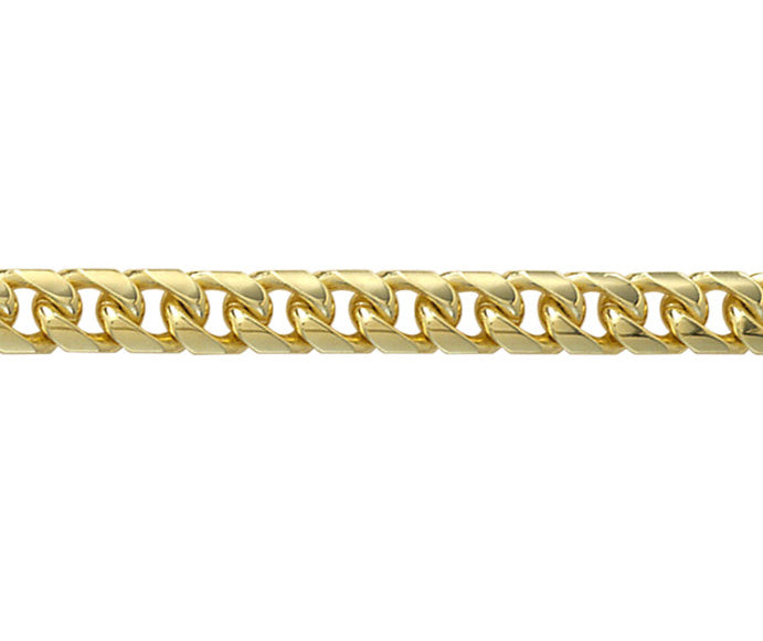 9ct Yellow Gold Solid Classic Curb Chain 20"