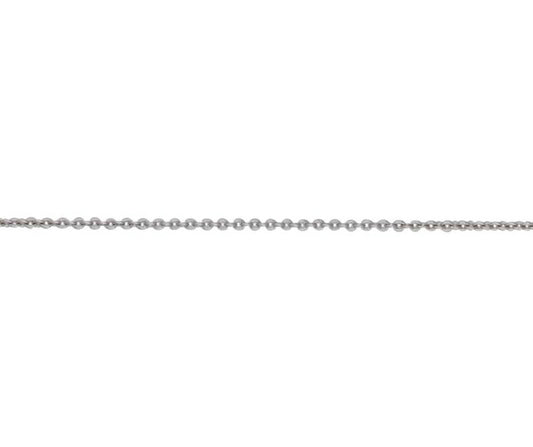 18ct White Gold Trace Chain 18"
