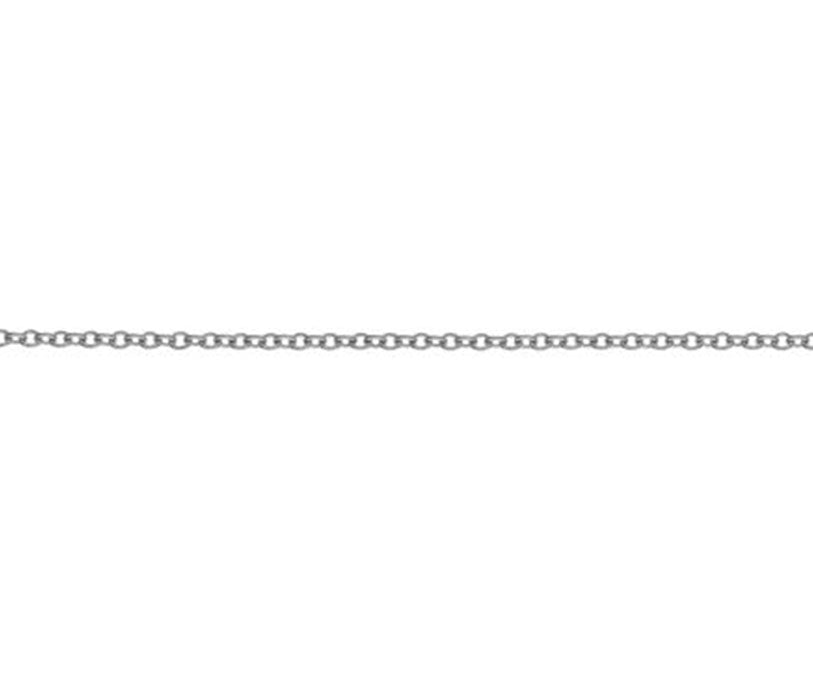 18ct White Gold 16-18" Close Trace Chain