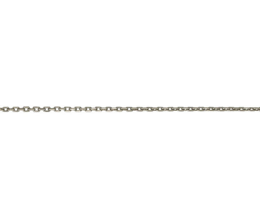 Platinum Diamond Cut Trace Chain 16"