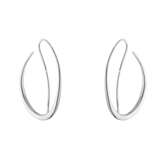 Georg Jensen Offspring Sterling Silver Double Loop Earrings 10012755