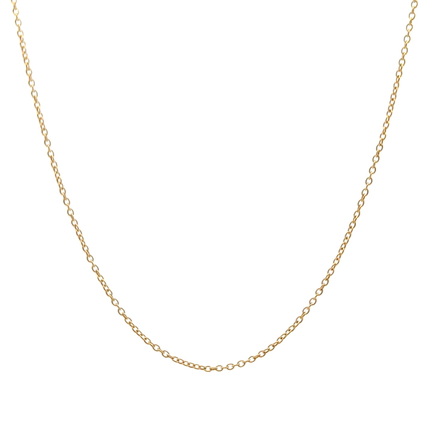 18ct Yellow Gold Adjustable 16-18" Trace Chain