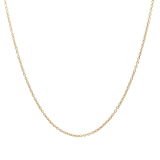 18ct Yellow Gold Adjustable 16-18" Trace Chain