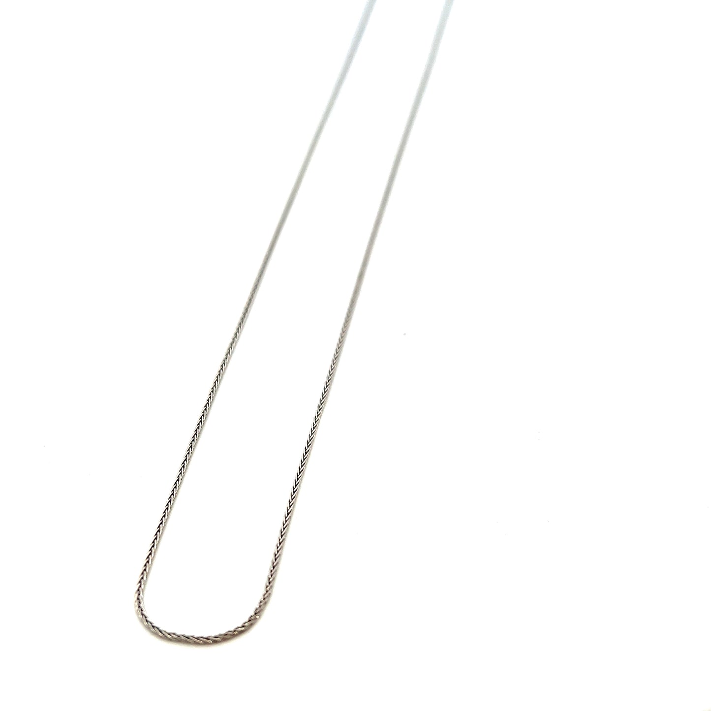 Platinum 18" Spiga Chain