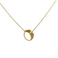 14ct Yellow Gold Oval Diamond Necklace