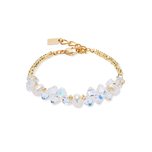 Coeur De Lion Crystals And Crystal Pearl Bracelet
