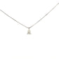 18ct White Gold 0.50ct Pear Cut Diamond Necklace