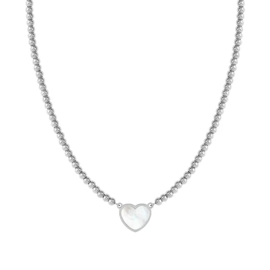 Nomination Emosfere White Heart Mother of Pearl Necklace 134206/036
