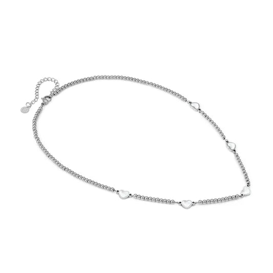 Nomination Emosfere 5 White Mother of Pearl Hearts Necklace 134207/036