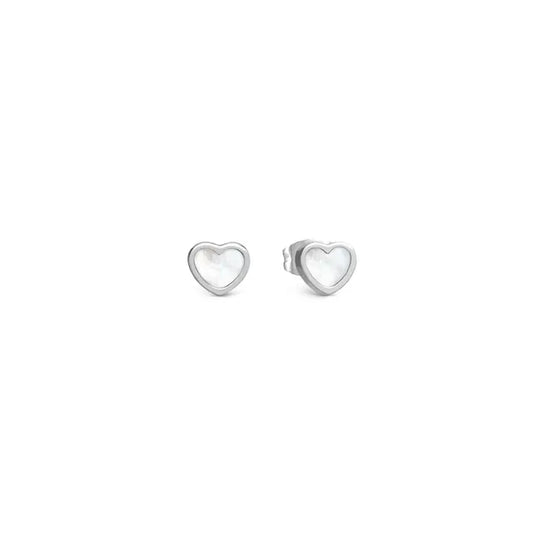 Nomination Emosfere White Mother of Pearl Heart Stud Earrings 134209/036