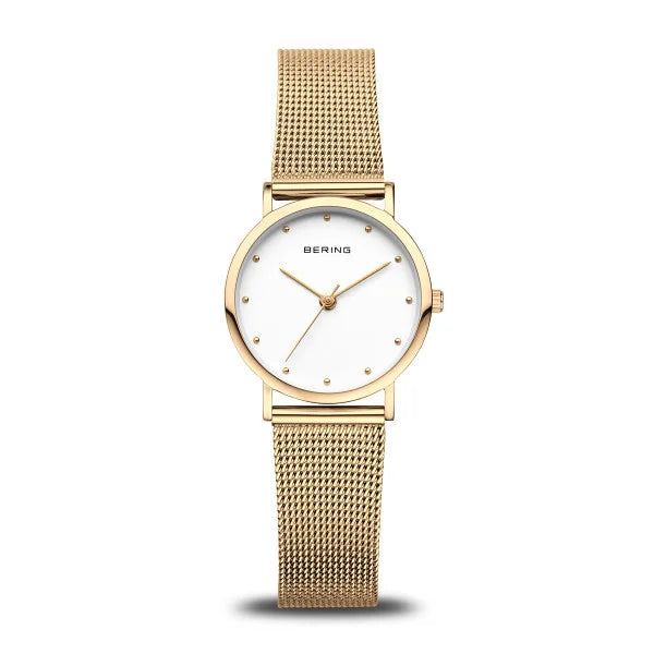 Bering Polished Gold Plated Bracelet Watch 13426-334
