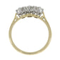 18ct Yellow Gold Three Stone 0.78ct Diamond Ring Size