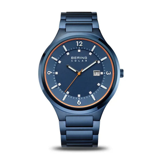 Bering Solar Blue Dial Bracelet Watch 14442-797